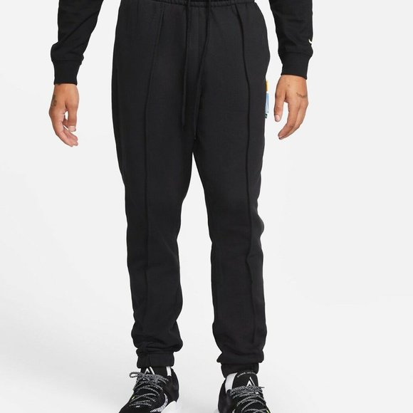 Nike LeBron Men's Brushed Fleece Pants Sweatpants Black New DA6704-010 Size M - Picture 10 of 10